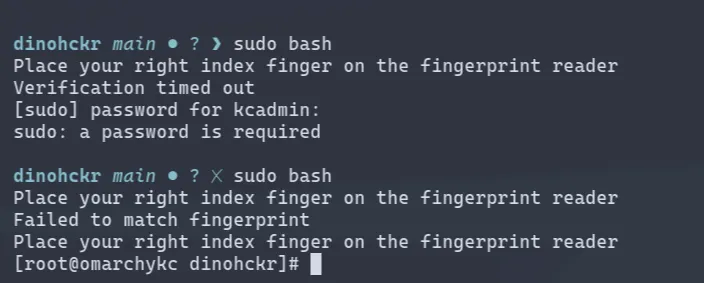 Terminal Fingerprint Scan